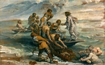 Pesca Milagrosa Peter Paul Rubens Pinturas al óleo